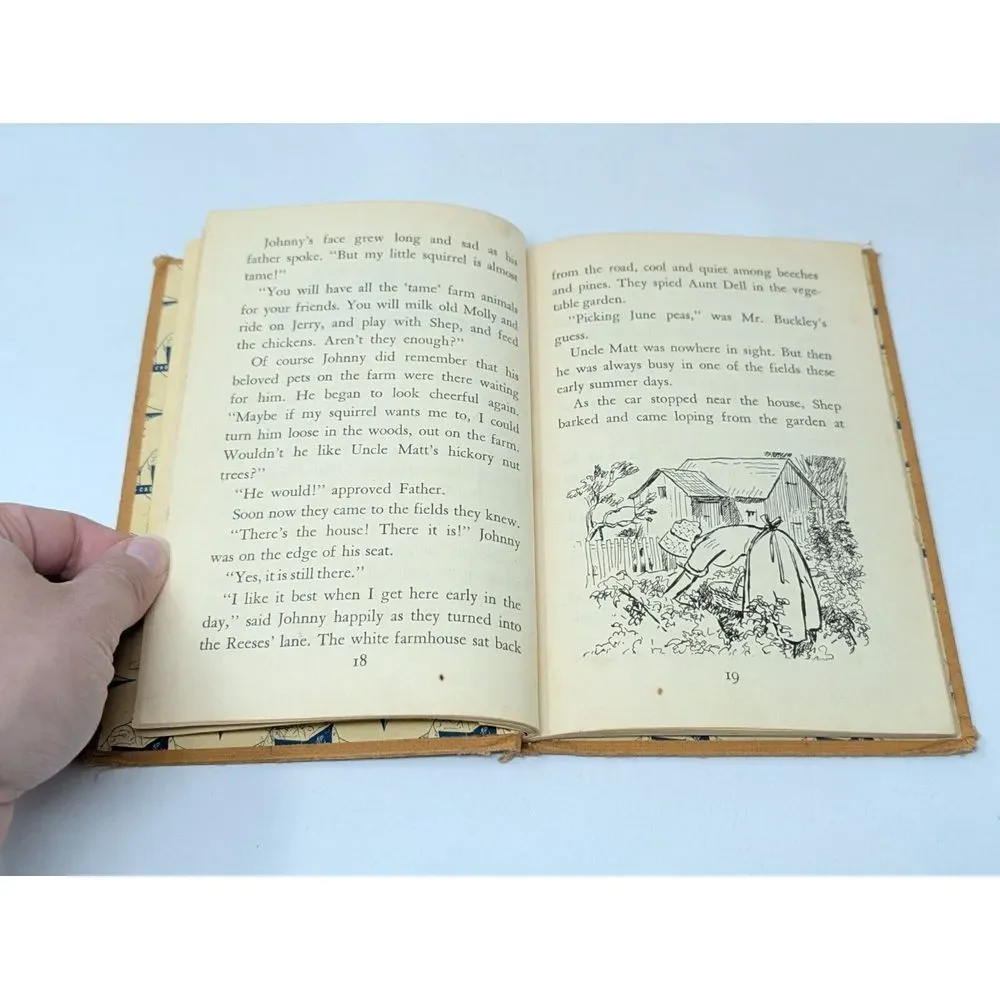 Down The Road With Johnny Irene Smith 1951 Hardcover Illustrated Cadmus Book VTG
